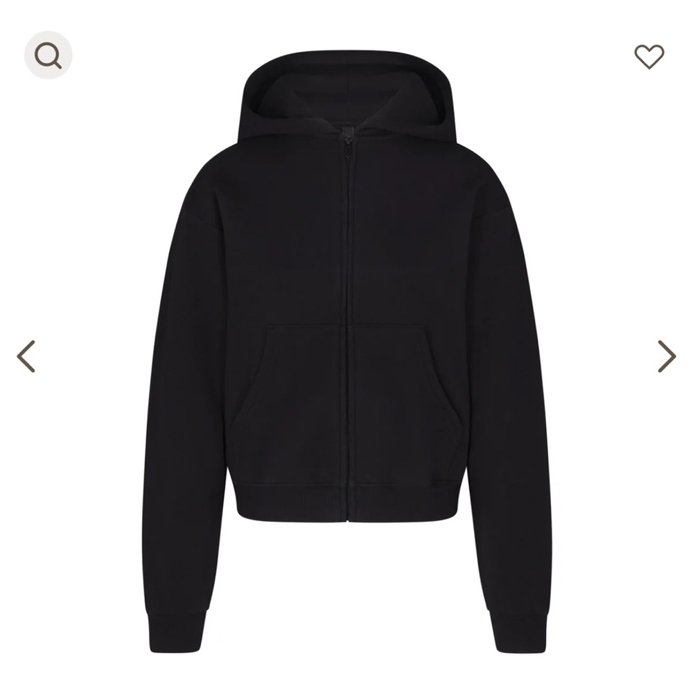 Skims classic zip up hoodie